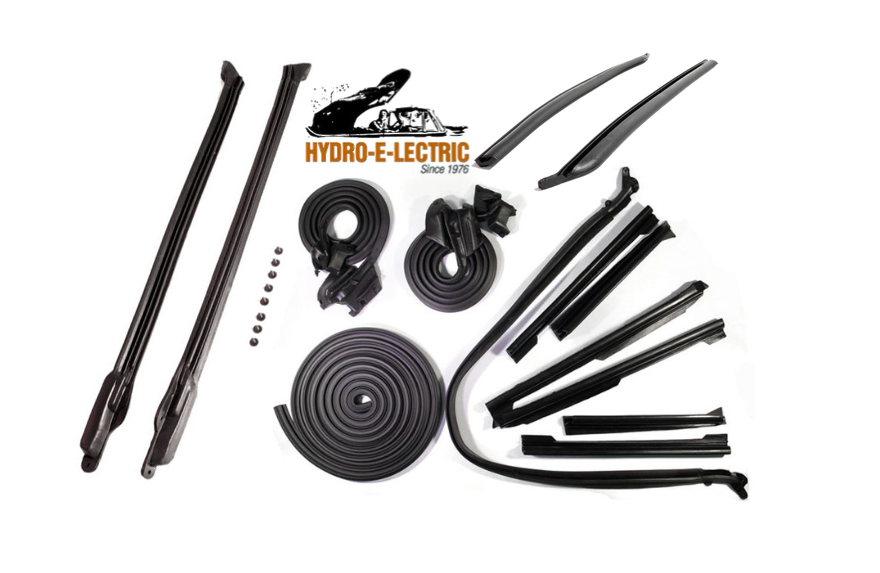Convertible Deluxe Weather Strip 24 piece Kit, 1969 Oldsmobile Cutlass