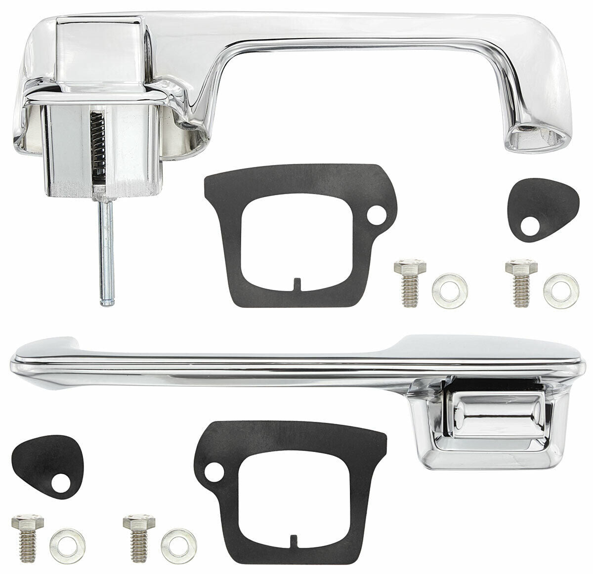 Exterior Door Handle Set, Pair - Chrome for 1969-1970 Cadillac DeVille 