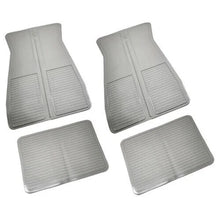 Floor Mats, Gray Rubber, Set of 4 - Fits many 1973-1988 GM cars