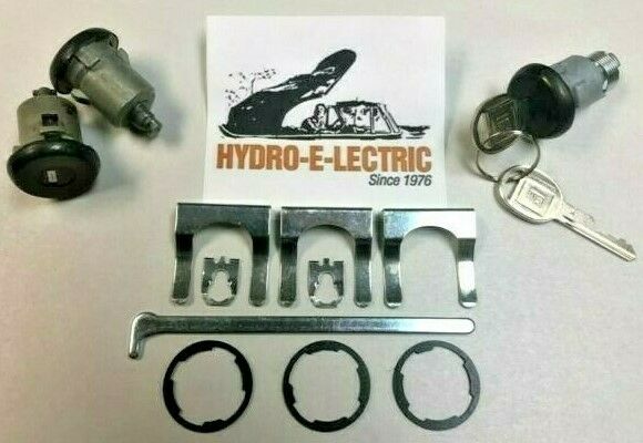 Door and Trunk Lock Set, Black - with GM Keys, PY303