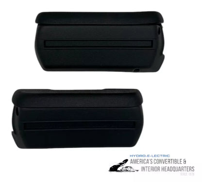 Front Arm Rest Base & Pad Set - Black, Fits Many GM 2 Door Models