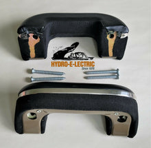 1936-1952 GM Black Upholstered Front Door Arm Rests- Pair