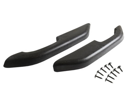 Black Interior Door Pull Armrests – Fits 1987–1991 Ford F-Series & Bronco