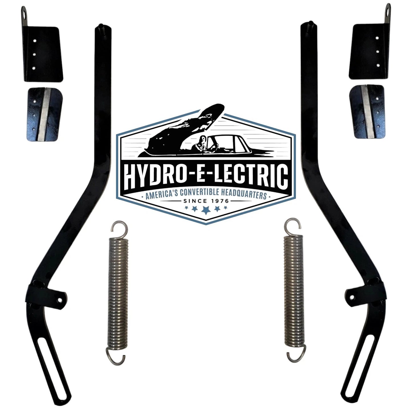 Rear Glass Window Brackets and Support Arms with Springs